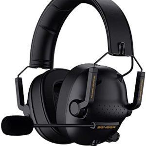 SENZER SG500 Surround Sound Pro Gaming Headset with Noise Cancelling Microphone - Detachable Memory Foam Ear Pads - Portable Foldable Headphones for PC, PS4, PS5, Xbox One, Switch - Black